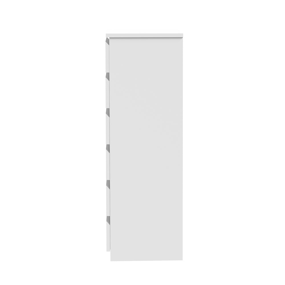 6 Chest of Drawers Lowboy Handle-Free White