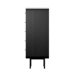 5 Chest of Drawers Dresser Tallboy Wooden Handle Natural & Black