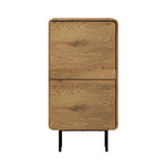 5 Chest of Drawers Dresser Tallboy Wooden Handle Natural & Black