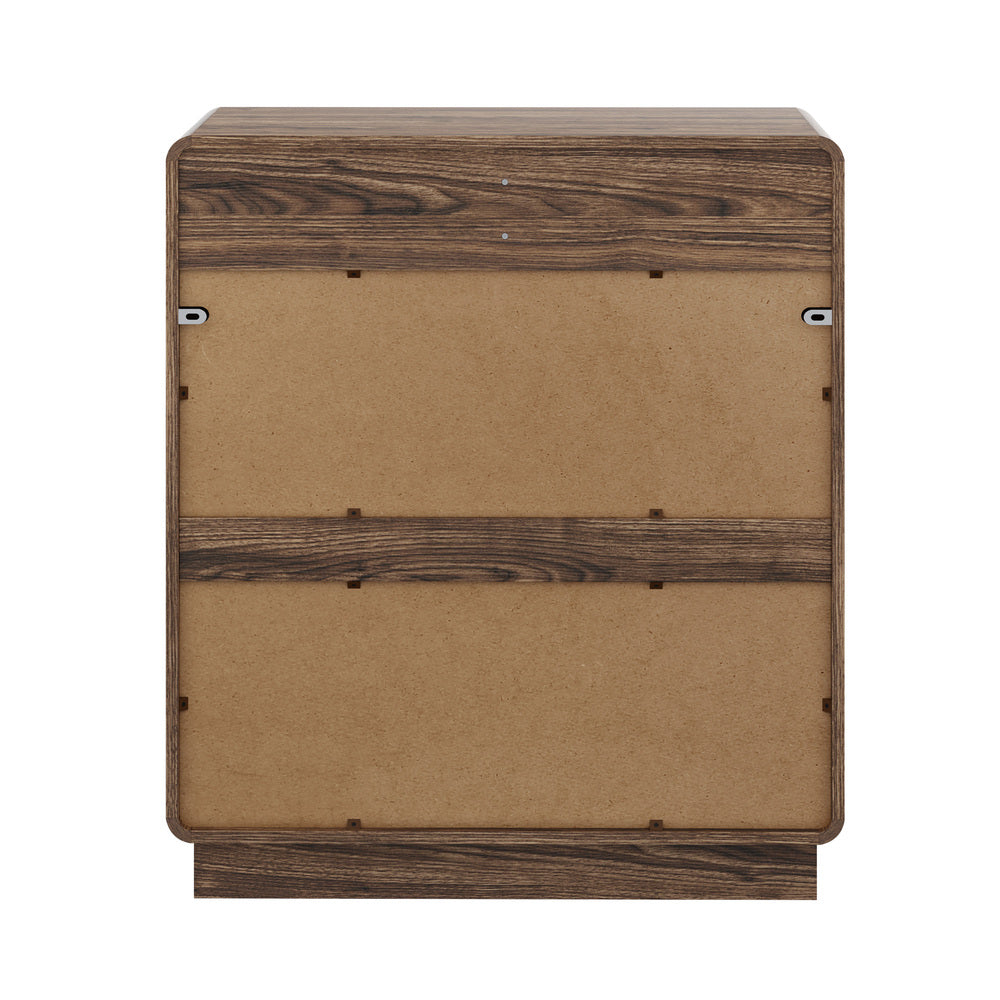 Tall Walnut Chest Of Drawers 80x39.5x91cm