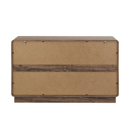 Lowboy Chest Walnut Storage 120x39.5x71cm