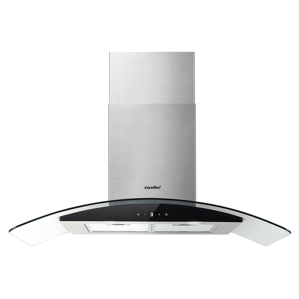 900mm Range Hood Stainless Steel LED Glass Home Kitchen
