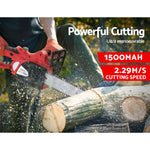 20V Cordless Chainsaw - Black and Red