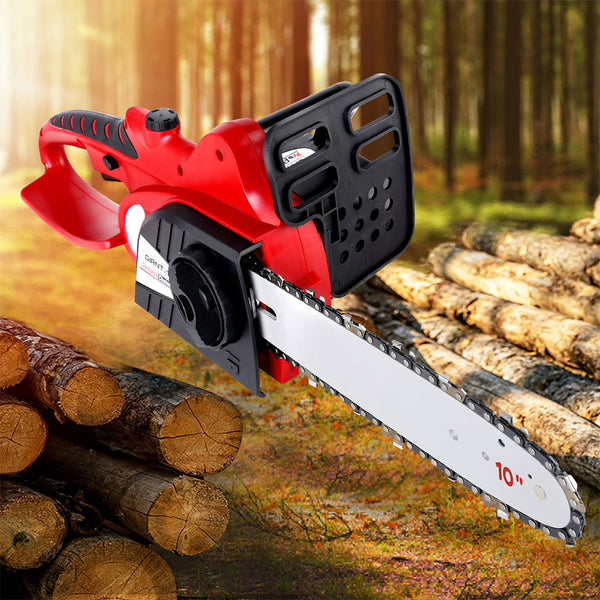  20V Cordless Chainsaw - Black and Red