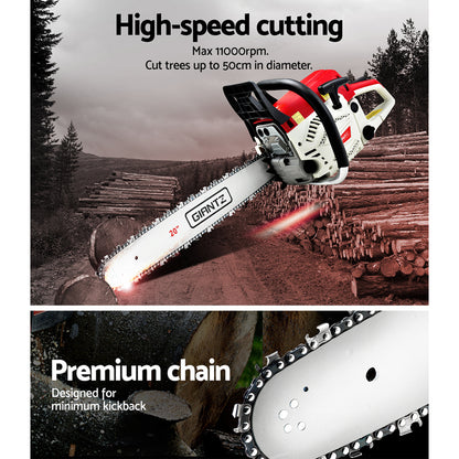 62Cc 20" Bar E-Start Pruning Chainsaw, Commercial Grade