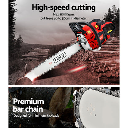 58Cc 22" Bar E-Start Pruning Chainsaw, Commercial Grade