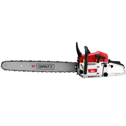 62Cc 20" Bar E-Start Pruning Chainsaw With Spark Plug, Commercial Grade