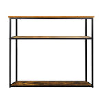 Hall Console Table Metal Hallway Desk Entry Display Wooden Furniture