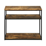 Hall Console Table Metal Hallway Desk Entry Display Wooden Furniture