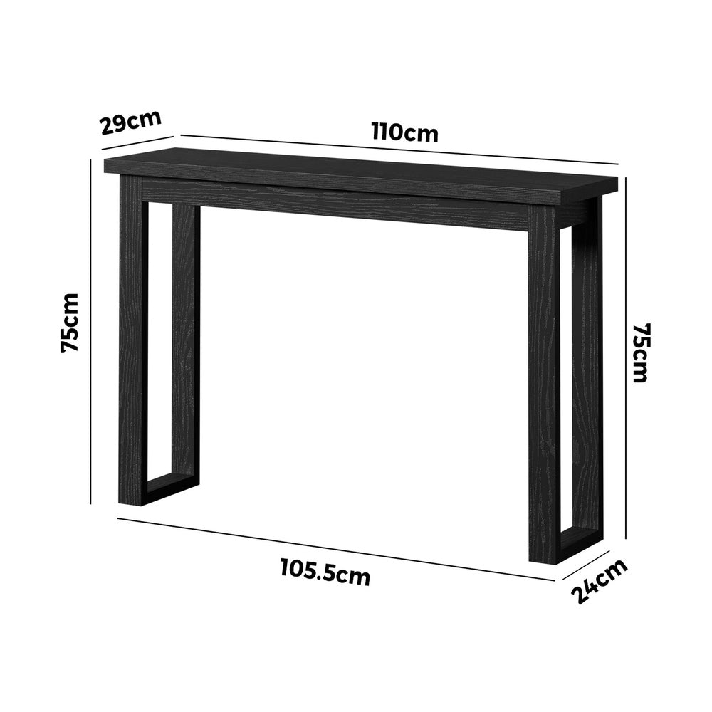 Narrow Console Table Black Hallway Display | HomeAndLiving