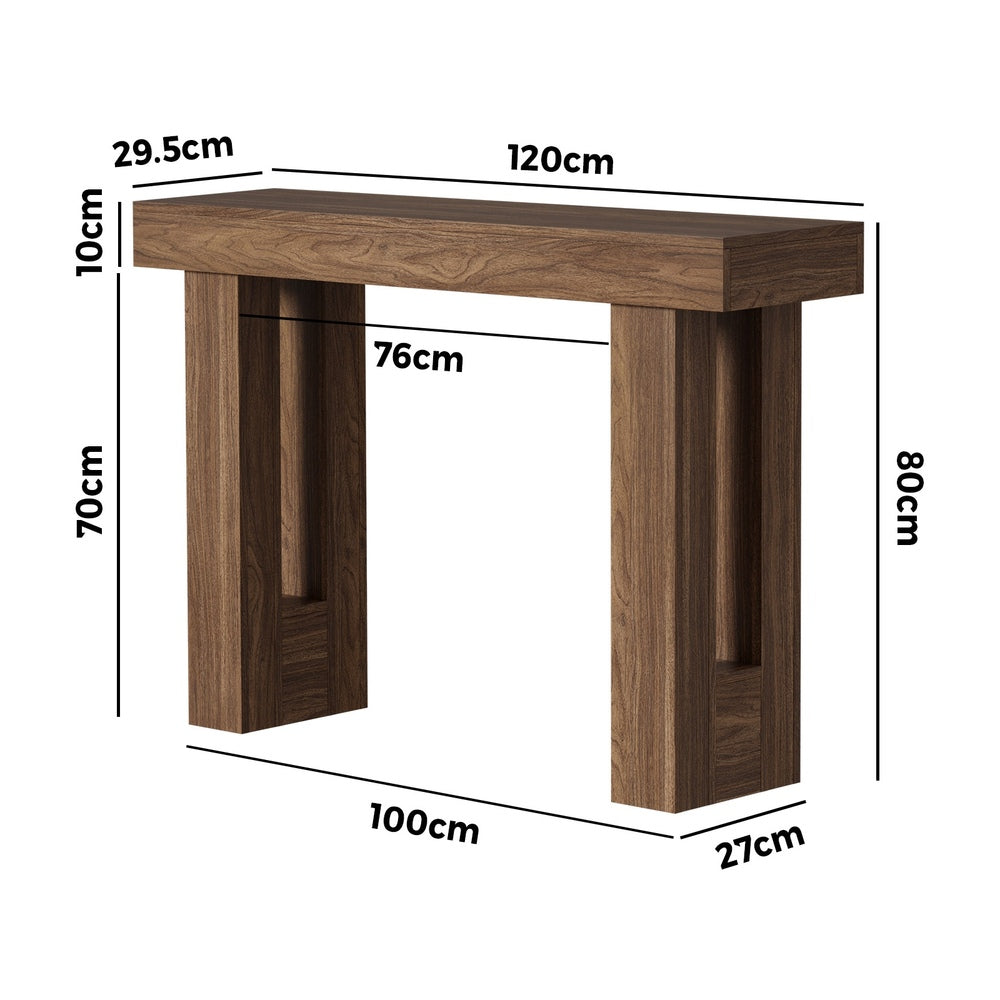 Walnut Console Table 120cm Hallway | HomeAndLiving