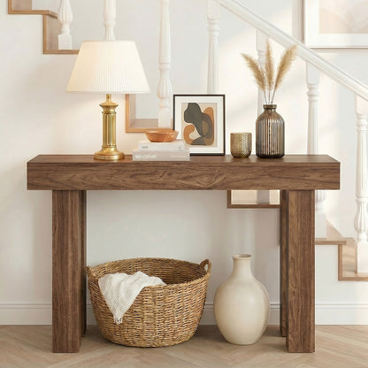 Walnut Console Table 120cm Hallway | HomeAndLiving