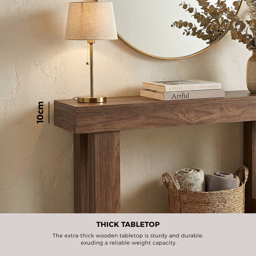 Walnut Console Table 120cm Hallway | HomeAndLiving