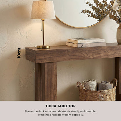 Walnut Console Table 120cm Hallway | HomeAndLiving