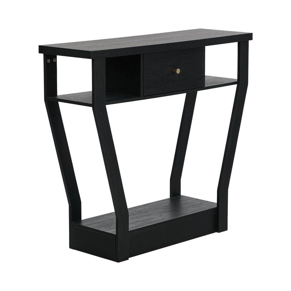 Console Table 1 Drawer Hallway Storage Black | HomeAndLiving