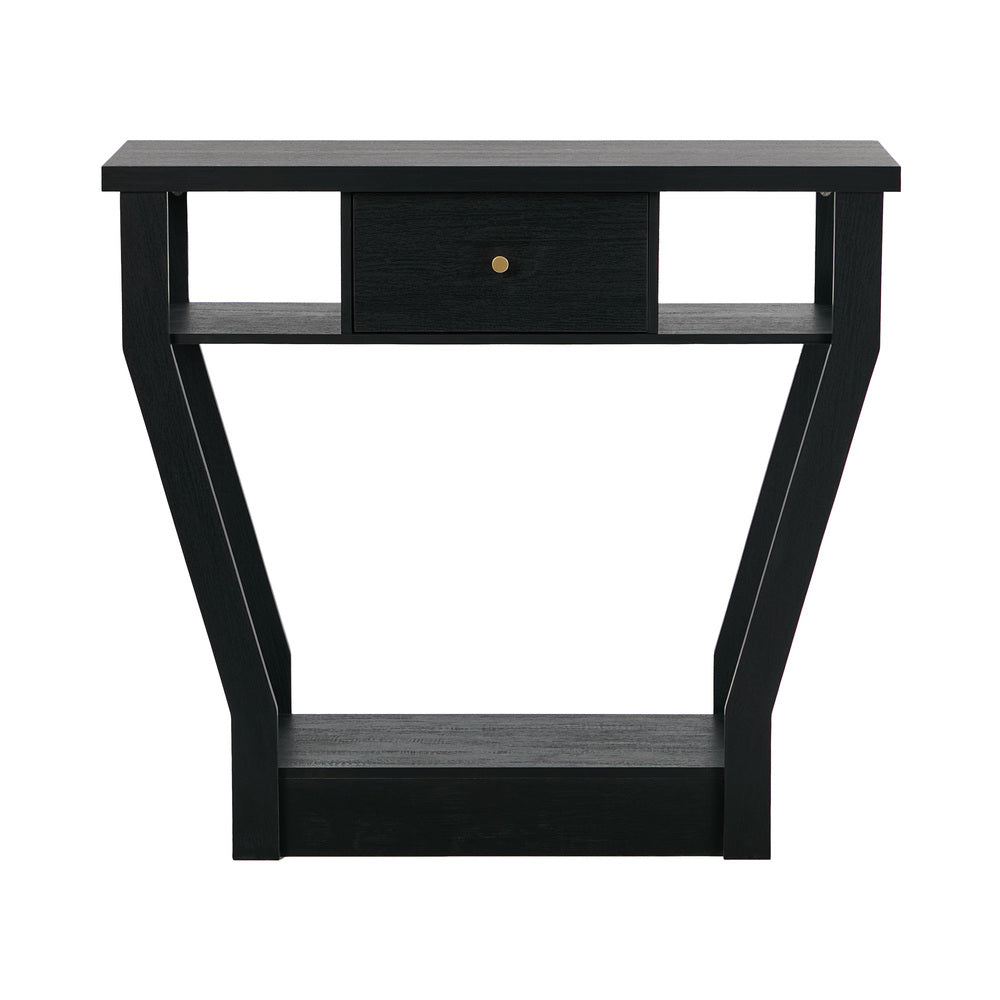 Console Table 1 Drawer Hallway Storage Black | HomeAndLiving