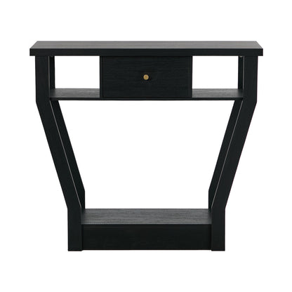 Console Table 1 Drawer Hallway Storage Black | HomeAndLiving