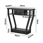 Console Table 1 Drawer Hallway Storage Black | HomeAndLiving