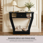 Console Table 1 Drawer Hallway Storage Black | HomeAndLiving