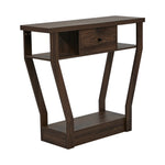 Console Table 1 Drawer Hallway Storage Walnut | HomeAndLivin