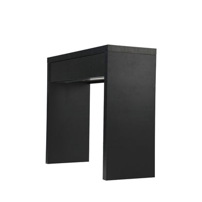 Console Table with Drawer Black