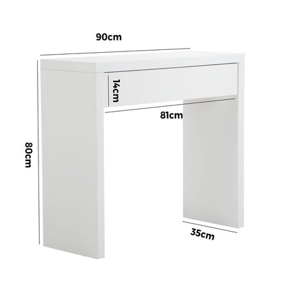 Console Table with Drawer White