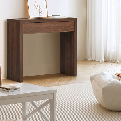 Walnut Console Table Drawer Hallway Sofa | HomeAndLiving