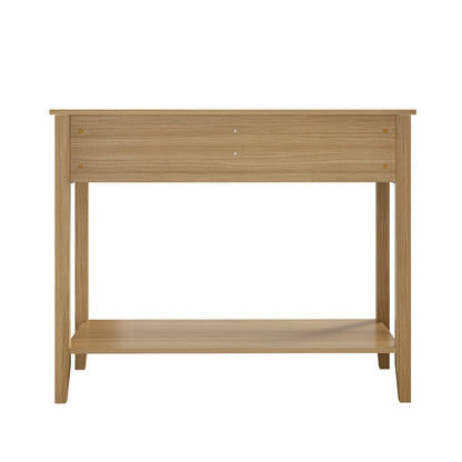 2-tier Console Table 100cm with 2 Storage Drawer