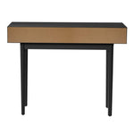 Console Table 100cm Entry Hallway Side Table with 2 Storage Drawer Black