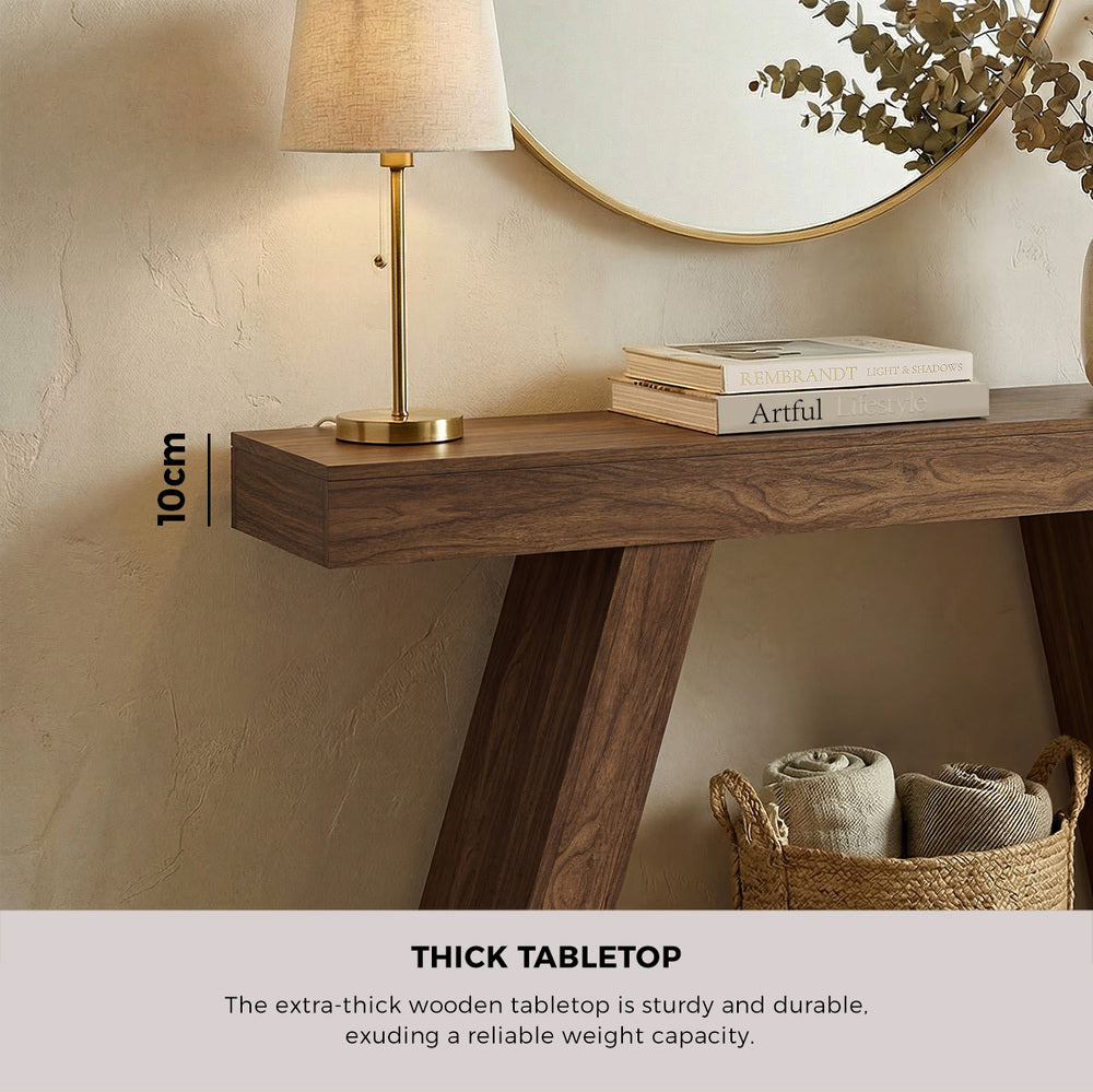 Walnut Console Table Hallway Display 120cm | HomeAndLiving
