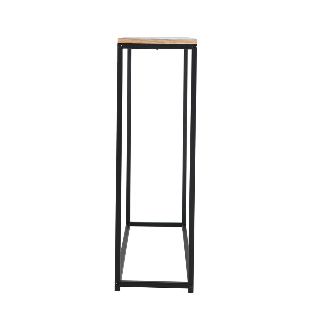Console Table Wooden Tabletop Black&Wood