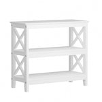 3-Tier Console Table X-Design Wooden White