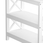 3-Tier Console Table X-Design Wooden White