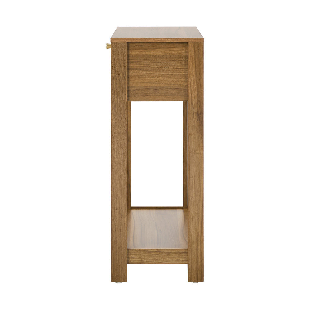 Console Table 2 Drawer Oak 80x30x80cm