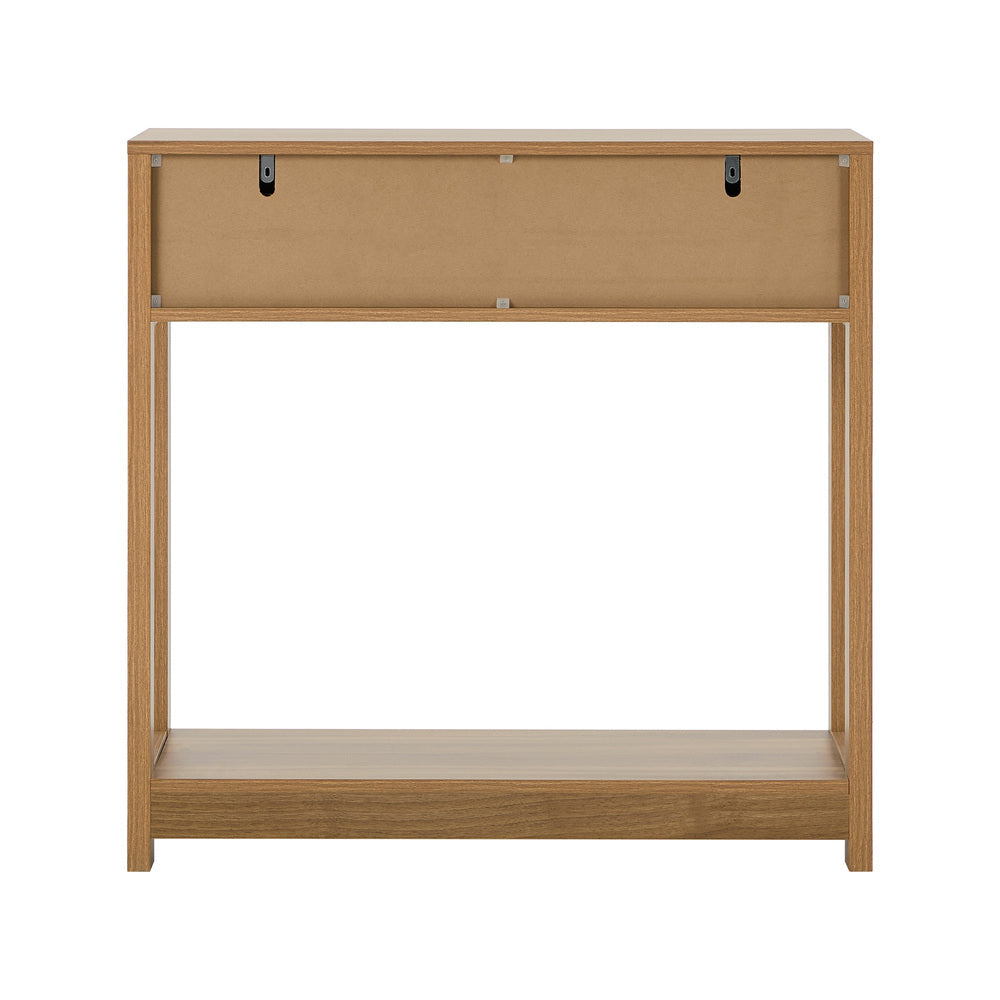 Console Table 2 Drawer Oak 80x30x80cm