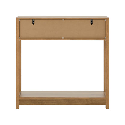 Console Table 2 Drawer Oak 80x30x80cm