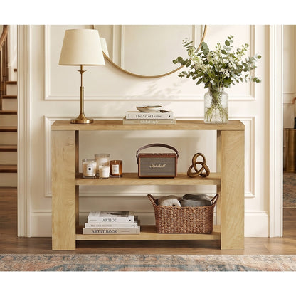 Console Table Natural Wood 120x29x80cm