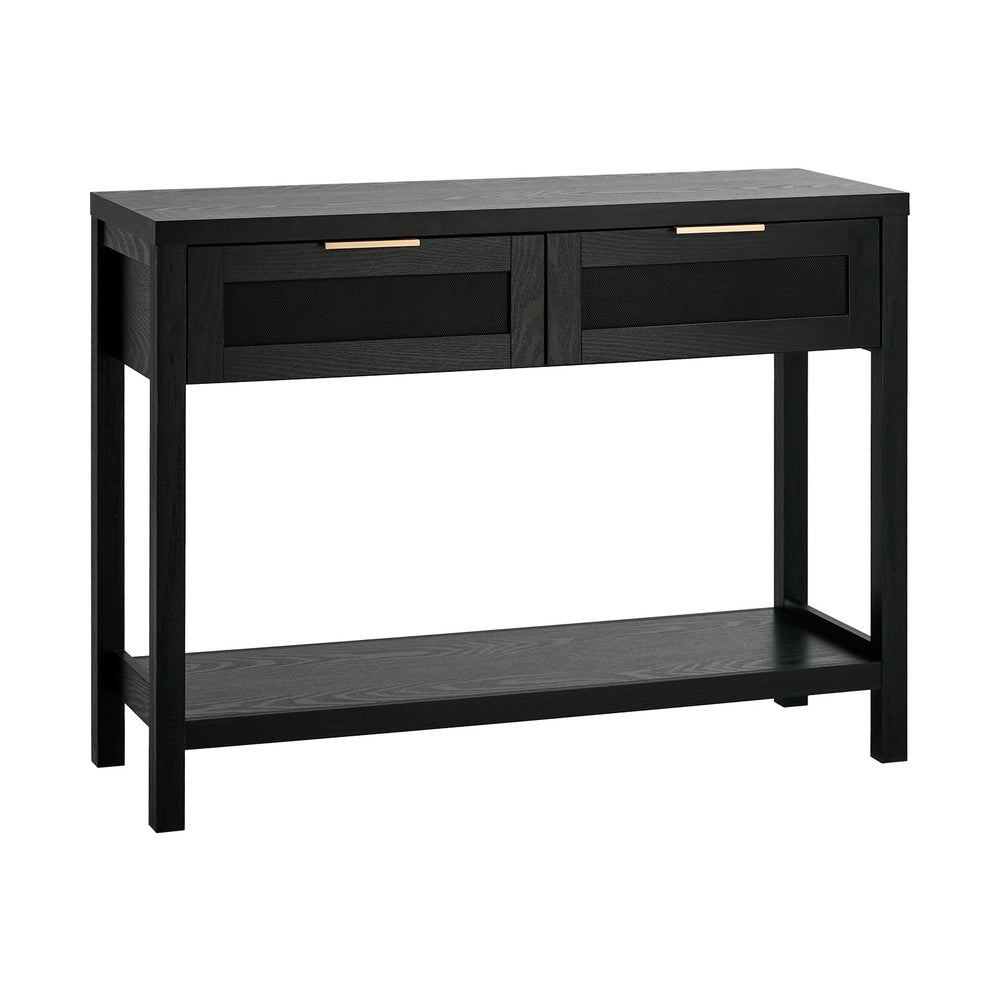 Console Table 2 Drawers Entry Table Hallway Display Black