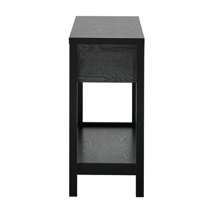 Console Table 2 Drawers Entry Table Hallway Display Black