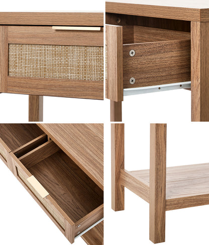 19 Drawer Tallboy Dresser Bedroom Storage Cabinet Natural Wood