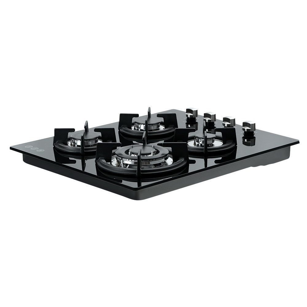 Gas Cooktop 60Cm Stove Hob Black