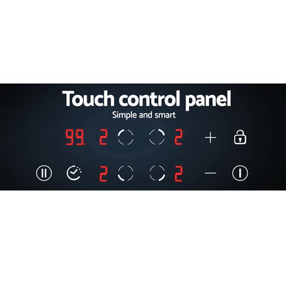 Electric Induction Cooktop 60cm Ceramic Glass 4 Zones Top Cooker