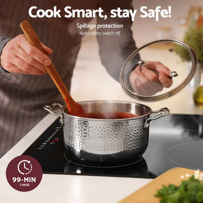 60cm Electric Induction Cooker Built-In Kitchen Cooktop Appliance