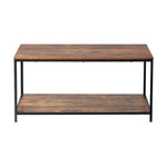 Coffee Table Side Table Storage Rack Shelf 2-Tier Industrial Furniture