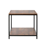 Coffee Table Side Table Storage Rack Shelf 2-Tier Industrial Furniture