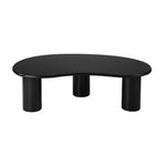 Coffee Table Cafe Desk Irregular Black