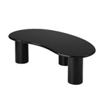 Coffee Table Cafe Desk Irregular Black