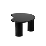 Coffee Table Cafe Desk Irregular Black