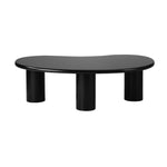 Coffee Table Cafe Desk Irregular Black