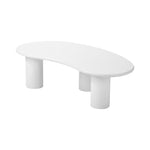 Coffee Table Side Tables Living Room Irregular White